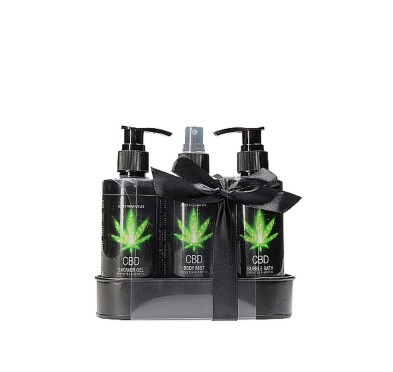 CBD - Bath and Shower - Care set - Green Tea Hemp Oil